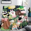 LINE FRIENDS Cute Style Pattern Flannel Blanket, High Quality Comfortable for All Seasons, Home Decor, Warmth and Comfort, Perfect for Gifts.