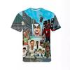 Skibidi 3D Printed Fun T-shirt for Boys, Cartoon Camera Print, Short-Sleeve Streetwear