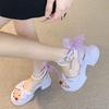 [16,000 Collection] Bow Sandals Ladies Temperament Pearl Fairy Wind