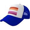 Lesbian Pride Flag Trucker Hat Breathable Mesh Snapback Cap Adjustable Unisex Outdoors