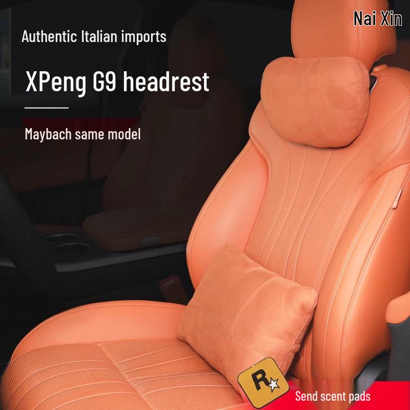 XPeng G9 Kompatible Kopfstützen, Lendenwirbelstützen, Nacken- und Sitzkissen, Innendekoration
