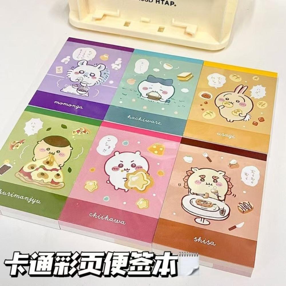 Anime Chiikawa Sticky Notes Scratch Pad Cartoon Coloring Page Usagi Cute Tearable Kawaii Lovely Portable Send To Friends