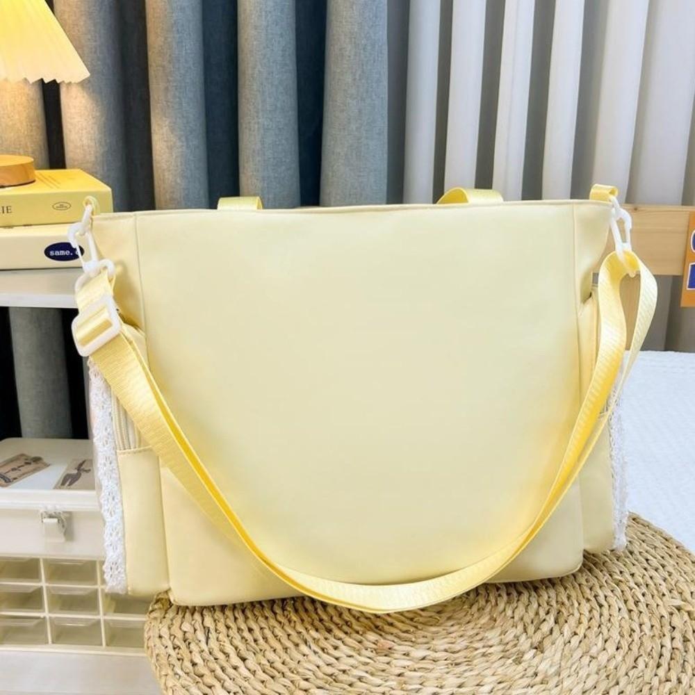 Bowknot Lolita Transparent Crossbody Bag Ballet Style Tote Bag Y2k Anime Shoulder Bag  Outdoor