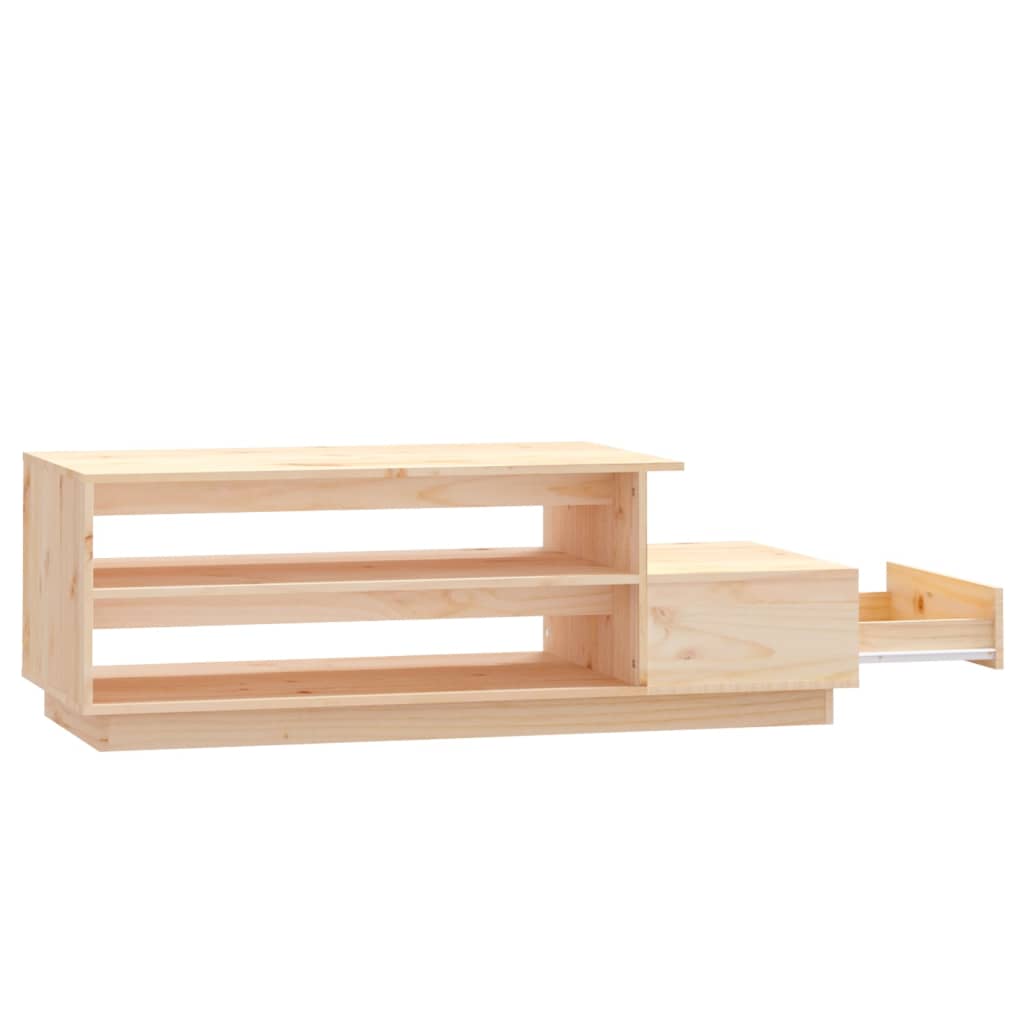  Coffee Table, 120x50x40.5 Cm, Solid Pine Wood