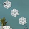 Home Wall Embellishments 3D Resin Flower Decoration, Modern Floral Art Sculpture, Decor Hanging Ornament for Living Room, Home, Office