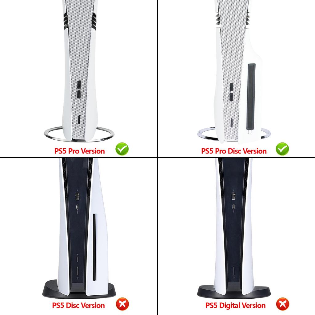 PlayVital PS5 Pro Dust Filter Silicone Plug Dustproof Accessory Port Easy White & Set, (Includes Cover), Installation,