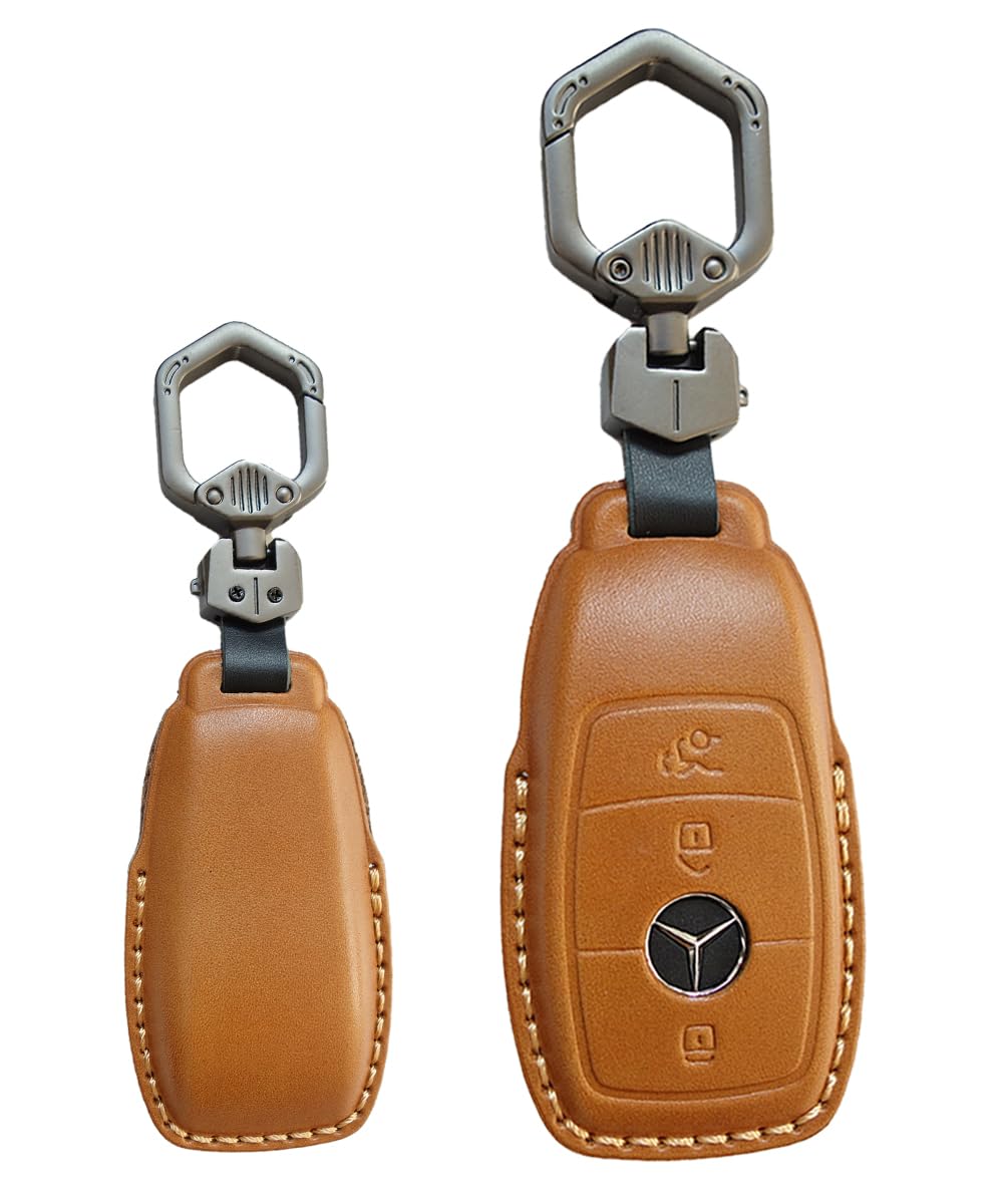 

[MKMC] Чехол для смарт-ключа Benz, Кожаный материал, Чехол для ключа Mercedes, для a b c Free Size