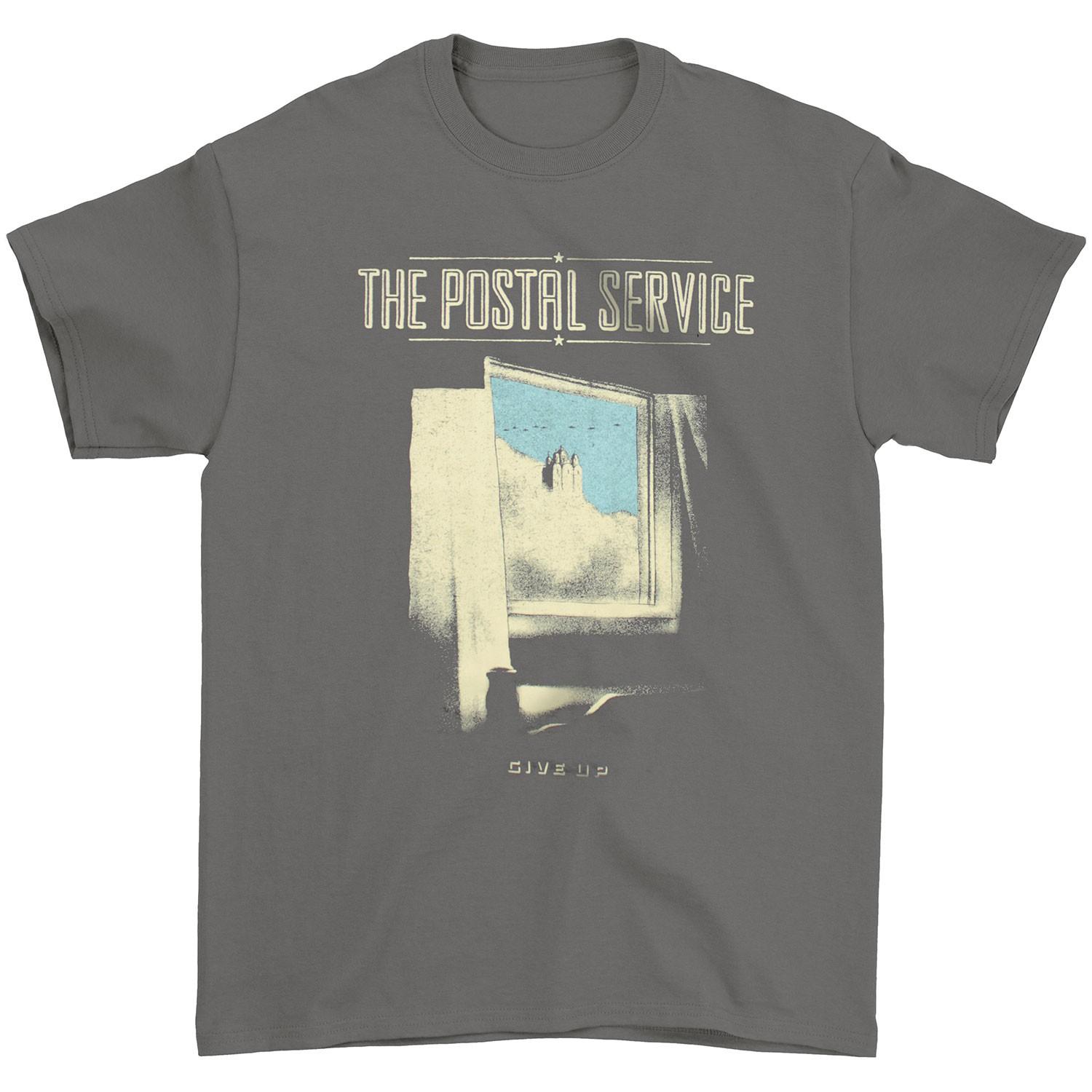 Men s Postal Service Give Up Reimagined T-shirt Large Charcoal S