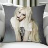Actor Model TTaylor Momsen Cushion Cover Birthday Anniversary Gifts Double Sided Printed Zipper Cushion Cover Soft Skin Bedding