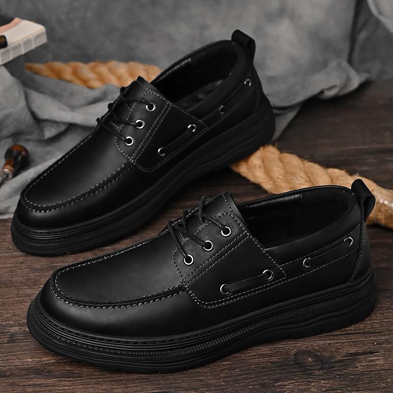Fashion Casual Shoes Men's Genuine Leather Shoes Lace Up Oxford Shoes Men's Office Business Shoes Outdoor Hiking Shoes