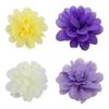 10Pcs 3.5Cm Chiffon Flower Hair Bows Fully Lined Flower Tiny Hair Clips Fine Hair Girls For Infants Toddlers Set