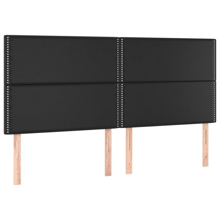 VidaXL Headboard Bedroom Furniture Bed Accessories Single Bed Heads Interior Bed Frame Heads Black 200x5x118/128 3116300