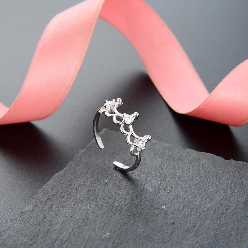 Lindon Classic 925 Sterling Silver Zirkonový prsten Dámské šperky Svatební slib Dárek na párty