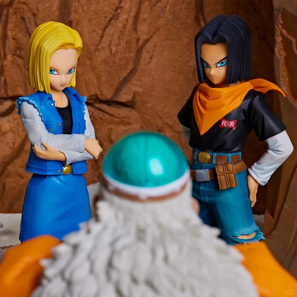 23 CM Anime Dragon Ball Z Android 17 18 Figurka Android 18 PVC Figurki Akcji Kolekcja Model Zestawy Zabawek dla Dzieci Prezenty Świąteczne