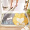 2pcs Cartoon Imitation Cashmere Floor Mat Non-slip Carpet Door Absorbent Floor Mat