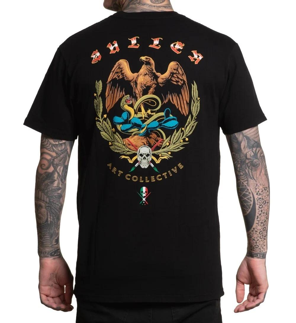 Sullen Men s Golden Eagle Short Sleeve Premium T-shirt Tattoo Snake Eagle Tee 4XL