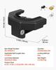 Trailer Hitch Lock Kit, Compatible with 58.7 mm Couplers, Heavy-Duty Anti-Theft Trailer Ball Lock with 3 Keys & Padlock, Prying-Resistant &
