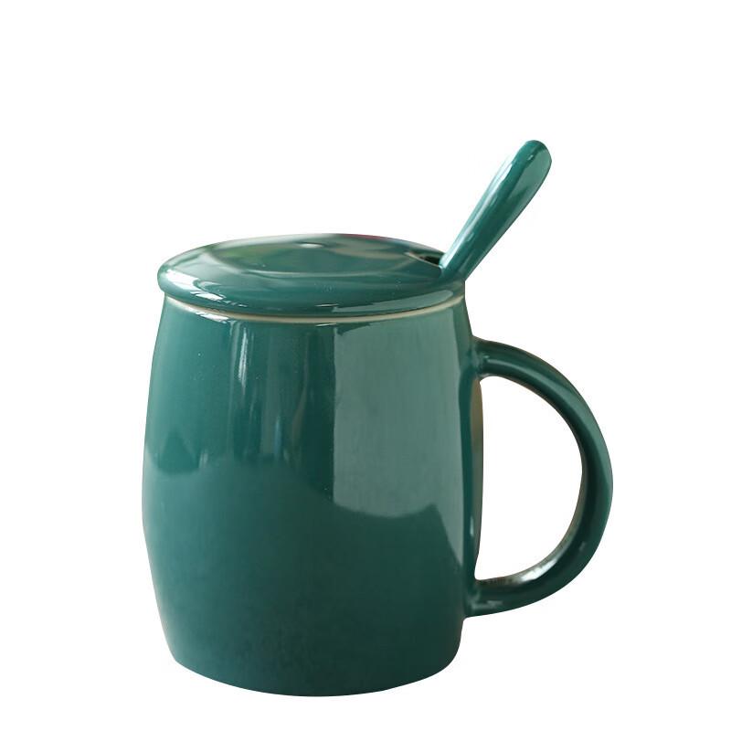 Chaxun Creative Ceramic Belly Cup with Lid and Spoon