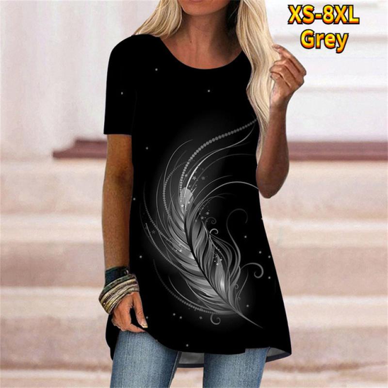 Fashion Cartoon Portrait 3D Print Women T-shirt With O Neck White Short Sleeve Women Clothes Leisure Summer Tops Pullover