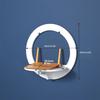 1 pz Scaffale a Muro per Router, Staffa per Prese Senza Foratura, Set-top Box Proiettore Montato a Parete Wifi Wireless Storage