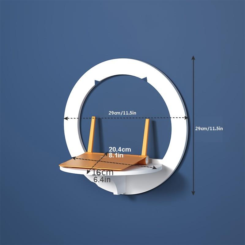 1 pz Scaffale a Muro per Router, Staffa per Prese Senza Foratura, Set-top Box Proiettore Montato a Parete Wifi Wireless Storage