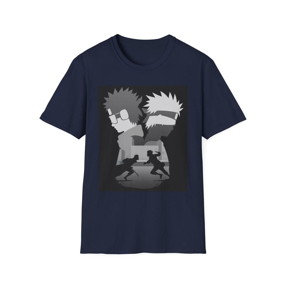 Unisex Jl Anime TShirt Softstyle Obito Vs Kakashi S