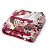 VOX H-Hazbin Hotel Alastor Game Flannel Blankets  Super Soft Throw Blanket for Home Decor Office Print Bedspread Sofa Bed Cover