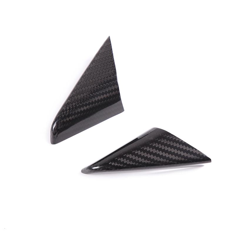 For Porsche 718/911 2012-2019 Inner A Pillar Triangle Decoration Frame Cover 100% Real Carbon Fiber Car Interior Accessories