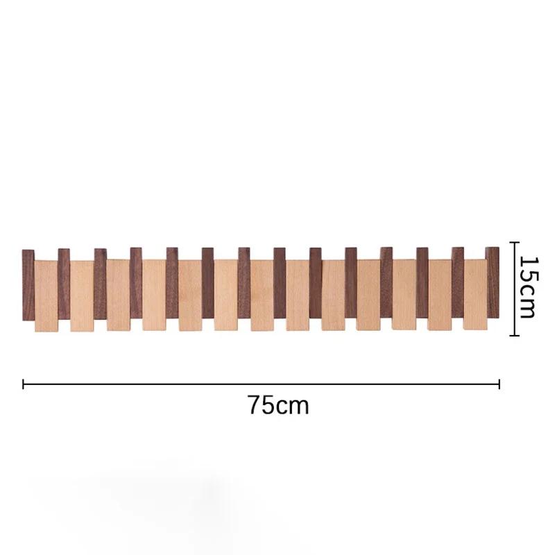 Beech Wooden Clothes Hangers Wall Mounted Organizer Clothes Hangers Piano Cap Hat Hanging Organizers Multipurpose Clothing Rack