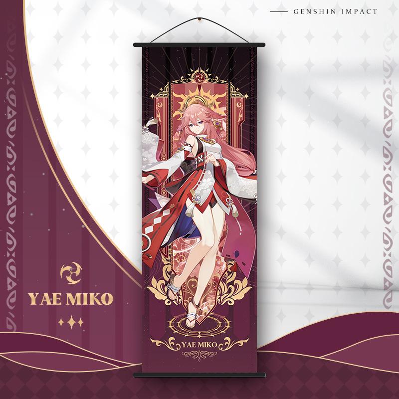 

Аниме Genshin Impact Плакат Lumine Jean Gunnhildr Lisa Minci Аниме Янтарный Плакат 2