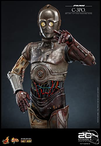 Movie Masterpiece DIECAST Star Wars Episode II: Attack of the Clones C-3PO 1/6 Scale Copper Figure, Approximately 29cm Tall, MMS650D46