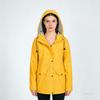Women's Autumn and Winter Trench Coat Waterproof Women Rain Jacket Windproof Hooded Outdoor Plus Solid Raincoat