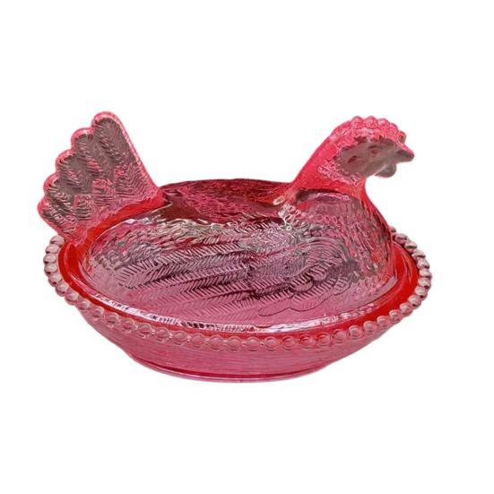 

Clear Chicken Storage Box Multi-purpose Snacks Candies Nuts Foods Container Jar Jewelry Holder Kitchen Table Centerpiece Decorative Box рожевий