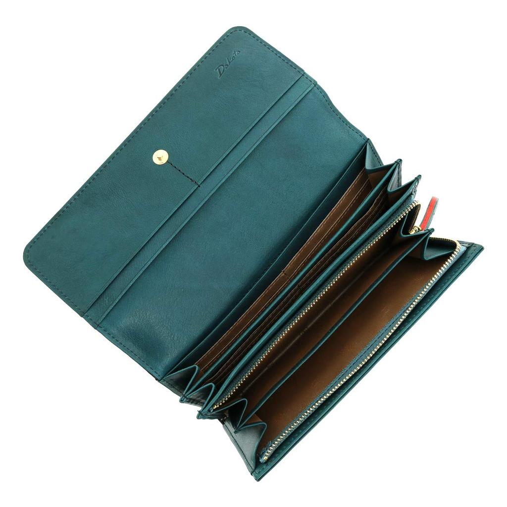 Long Wallet with Coin Purse Genuine Leather Grosso Red [Dakota] Women's DA-36464-30