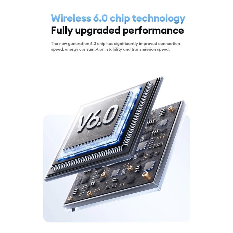 Auricular Bluetooth Inalámbrico Lenovo LE209, Cancelación de Ruido ANC, Música HiFi, Auriculares Bluetooth, 30H Duración de la Batería, Auriculares para Juegos