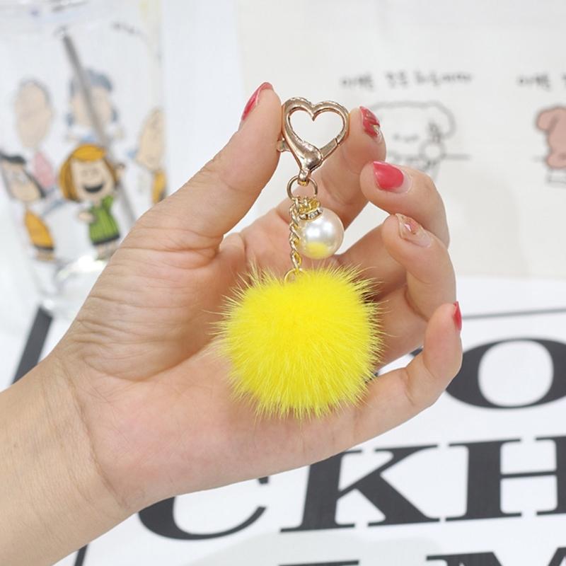Plush Bag Pendant Practical Key Holder Decor Car Keyring Ornament for Backpacks
