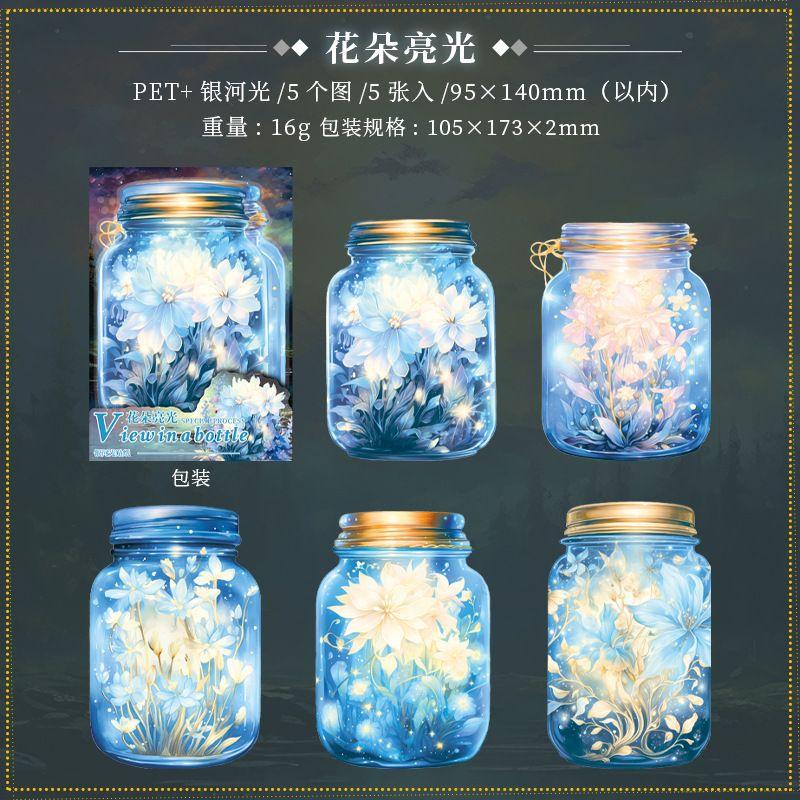 

Bottle Scenery Material Decorative Stickers DIY Stickers One Size синій