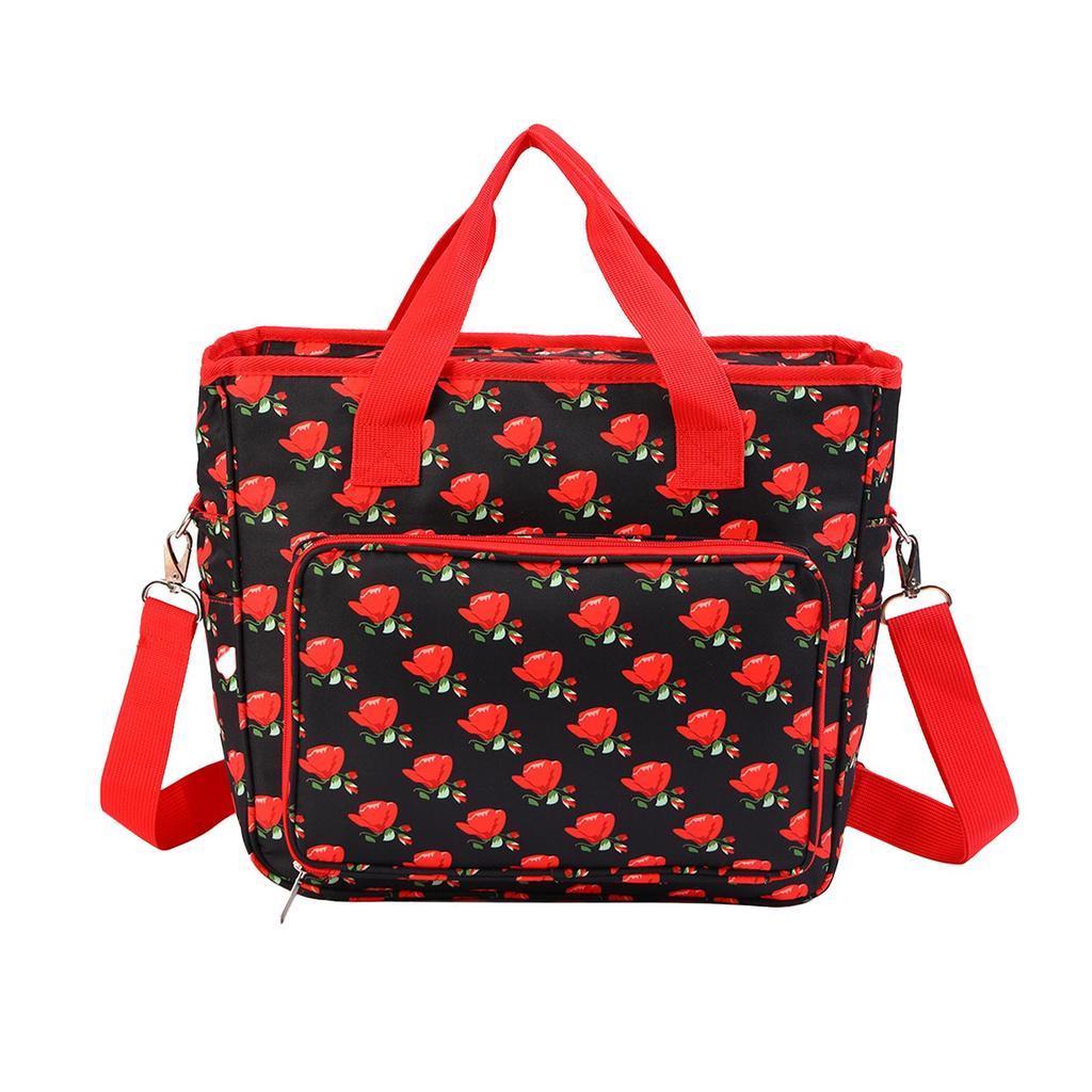 Yarn Storage Tote Bag with Zipper Closure Embroidery Bag Durable Crochet Bag