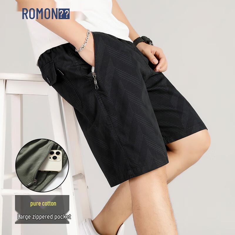 Romon Men s Loose Fit Summer Cargo Beach Shorts XL