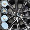60mm 65mm Car Wheel Center Hub Sticker for DTS STS SLS SLR XLR ATS CTS BLS Escalade Seville Tiburon CT6 Decoration