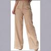 2024 Autumn Women's High Waist Wide-Leg Pants: Drapey, Slimming, Casual 2-Button Trousers