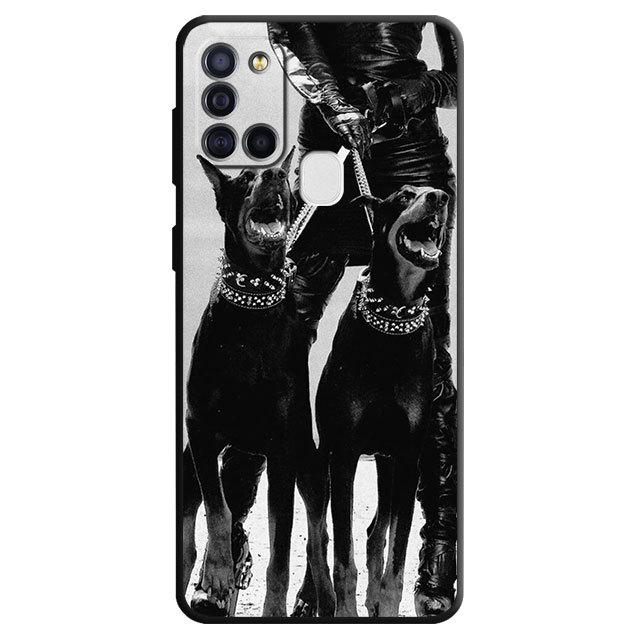 Silikontelefondeksel for Samsung Galaxy A03 Core A04 A03s A04s A20e A02s A10s A40 A10 A50 A70 A02 A01 Animal Doberman Dog Cover