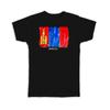 Gift T-Shirt : Mongolia Flag Asia Travel Expat Country Watercolor