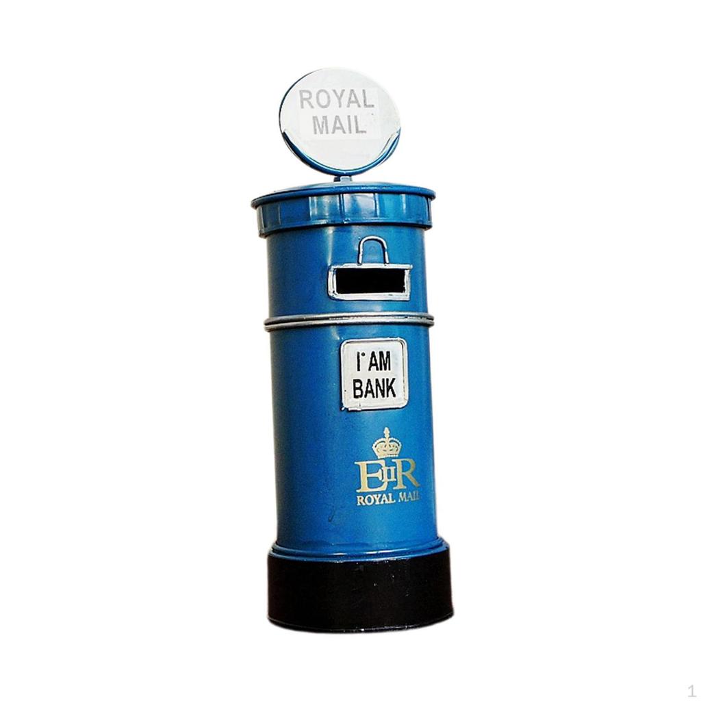 Creative Mailbox Piggy Bank Ornament Postbox Money Box Decorative Novelty Craft Saving for