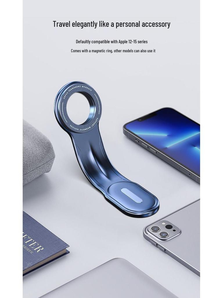Magnetic Rotatable Car Phone Holder - Foldable, Anti-Shake Suspension Screen Console Mount