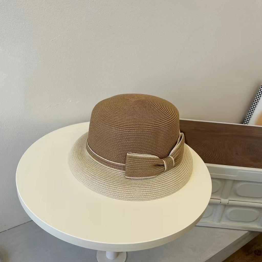 Japanese straw hat summer seaside beach vacation sunshade sunscreen hat Korean version versatile fisherman hat children