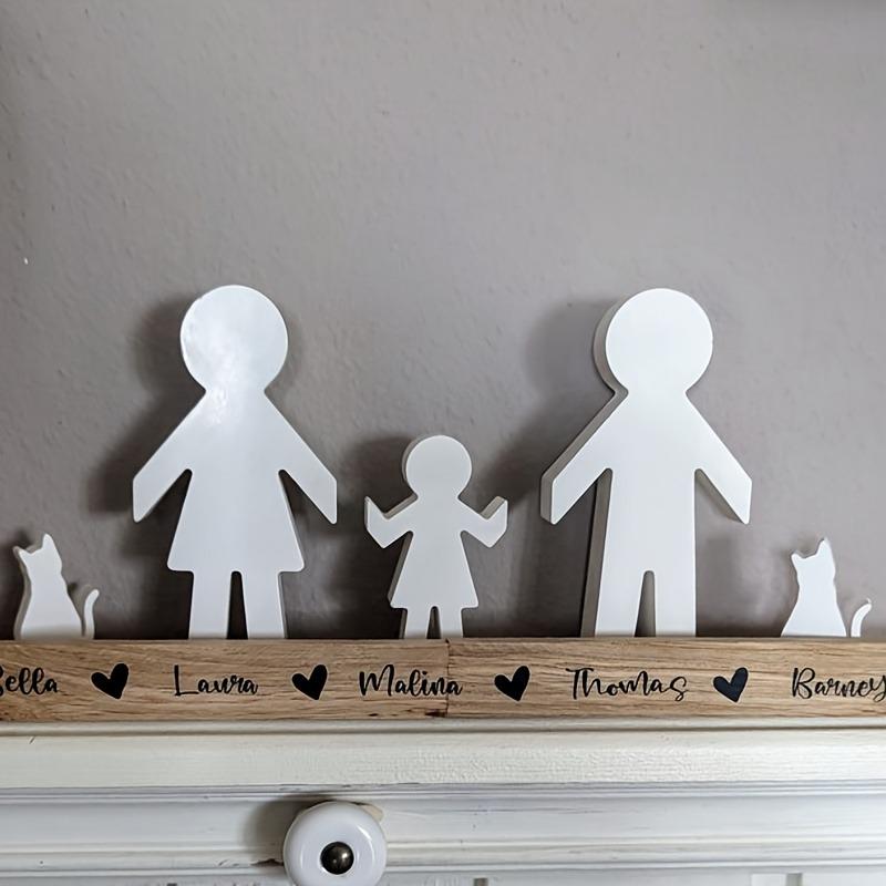 DIY Candle Silicone Mold Family of Four Handholding Design Gypsum Concrete Resin Casting Ornamental Figurine Handcraft Mold