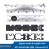 Brand New Aluminium Engine Intake Exhaust Valve Cover Gasket With Lid Cap Kit For Citroen C4 C5 Peugeot 307 308 408 508 3008