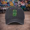 pc Unisex Celtic Cross Clover Vintage Washed Baseball Cap  Unisexs Trendy Hat  Versatile Duckbill Cap  Fun Print  A Unique Bi