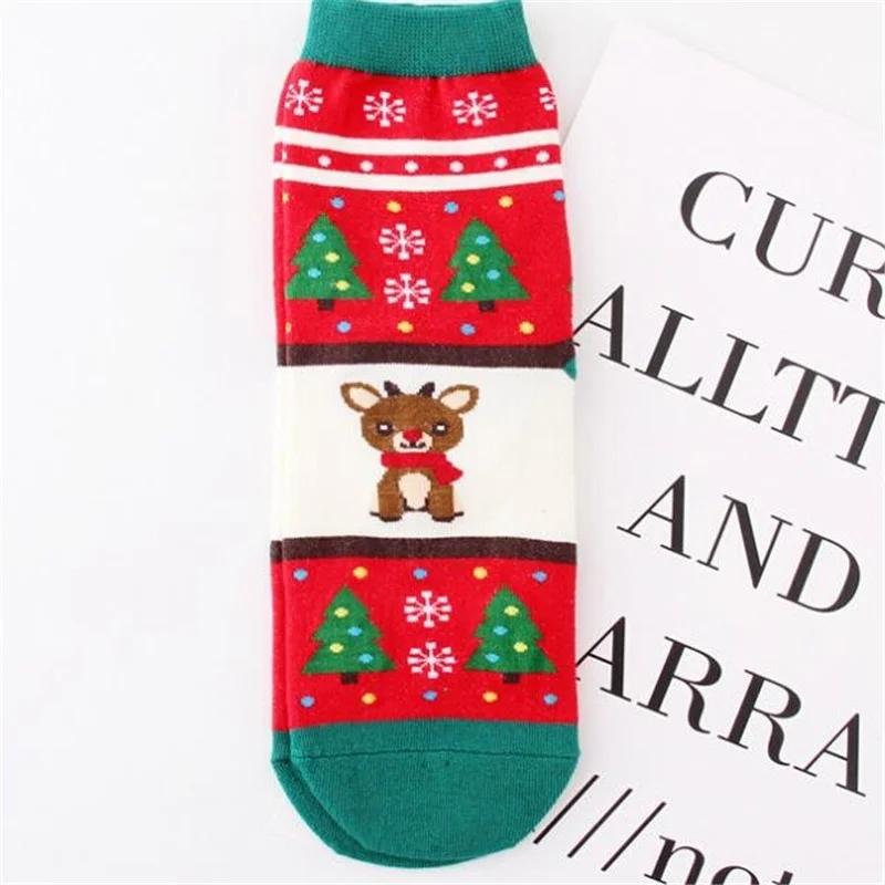 Winter Autumn Women Cotton Cartoon Pattern Socks Female Girl Cute Warm Funny Socks Christmas Gifts